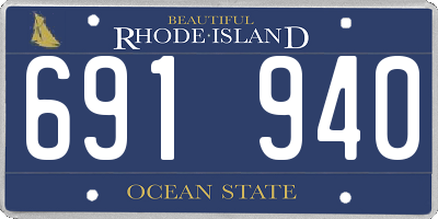 RI license plate 691940