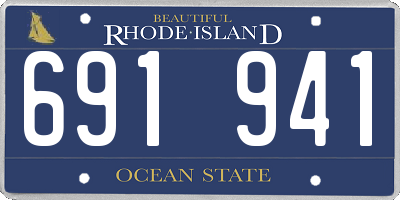 RI license plate 691941