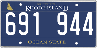 RI license plate 691944