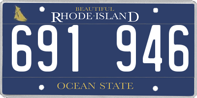 RI license plate 691946