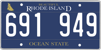 RI license plate 691949