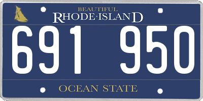 RI license plate 691950