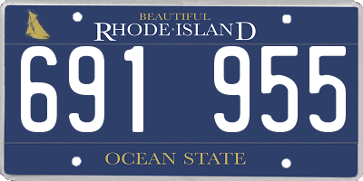 RI license plate 691955