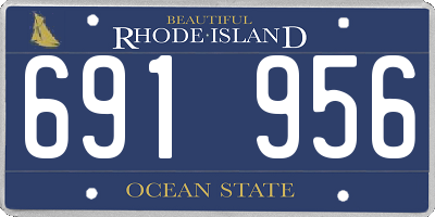 RI license plate 691956
