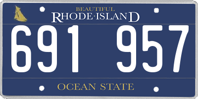 RI license plate 691957