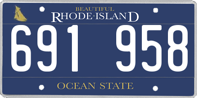 RI license plate 691958