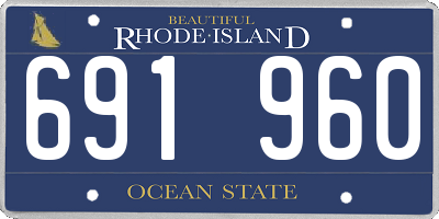 RI license plate 691960
