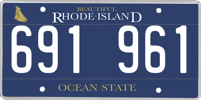 RI license plate 691961