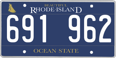 RI license plate 691962