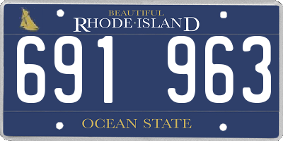 RI license plate 691963