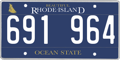 RI license plate 691964