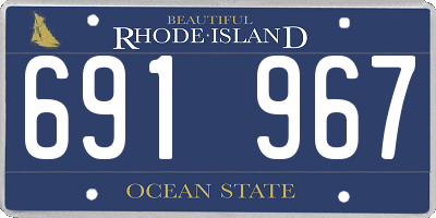 RI license plate 691967
