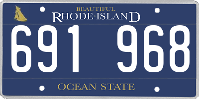 RI license plate 691968