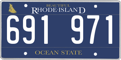 RI license plate 691971