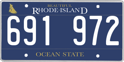 RI license plate 691972