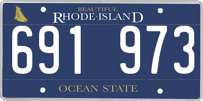 RI license plate 691973
