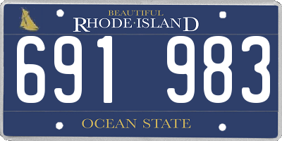 RI license plate 691983
