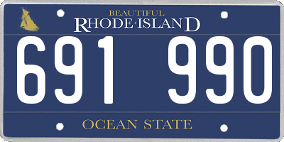 RI license plate 691990