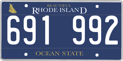 RI license plate 691992