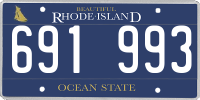RI license plate 691993