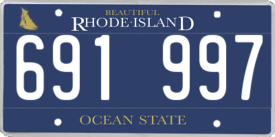 RI license plate 691997