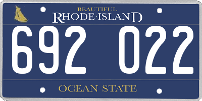 RI license plate 692022