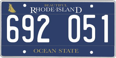 RI license plate 692051