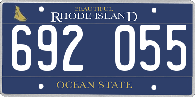 RI license plate 692055