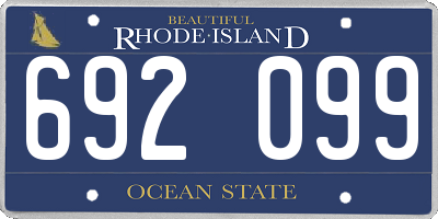 RI license plate 692099
