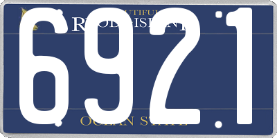 RI license plate 6921