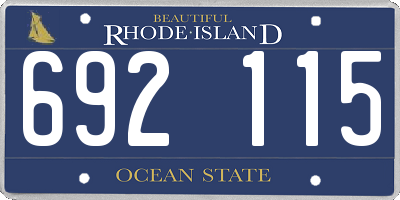 RI license plate 692115