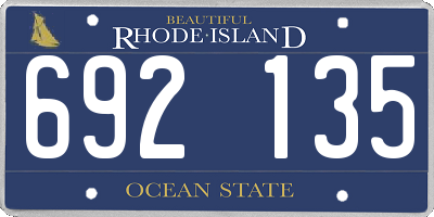 RI license plate 692135