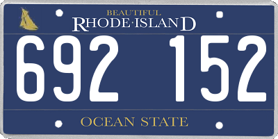 RI license plate 692152