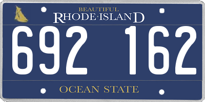 RI license plate 692162