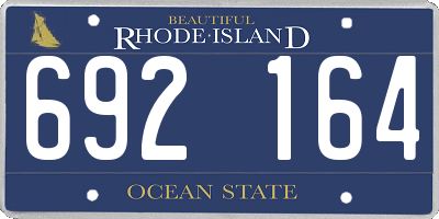 RI license plate 692164