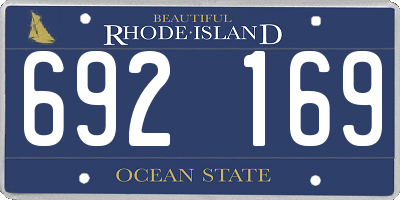 RI license plate 692169