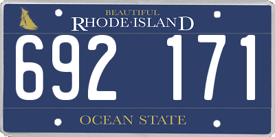 RI license plate 692171