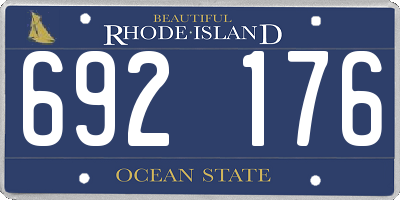 RI license plate 692176