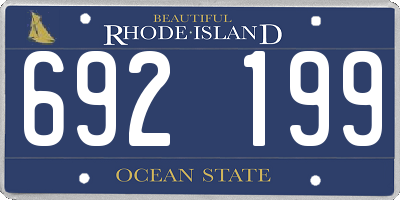 RI license plate 692199