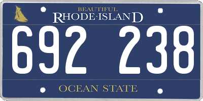 RI license plate 692238