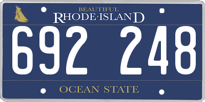 RI license plate 692248