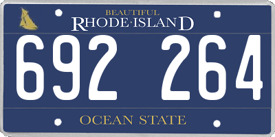 RI license plate 692264