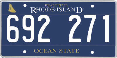 RI license plate 692271