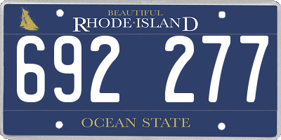 RI license plate 692277