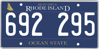 RI license plate 692295