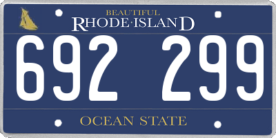 RI license plate 692299
