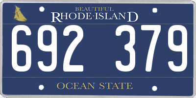 RI license plate 692379