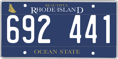 RI license plate 692441