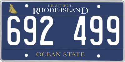 RI license plate 692499