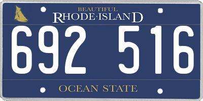 RI license plate 692516